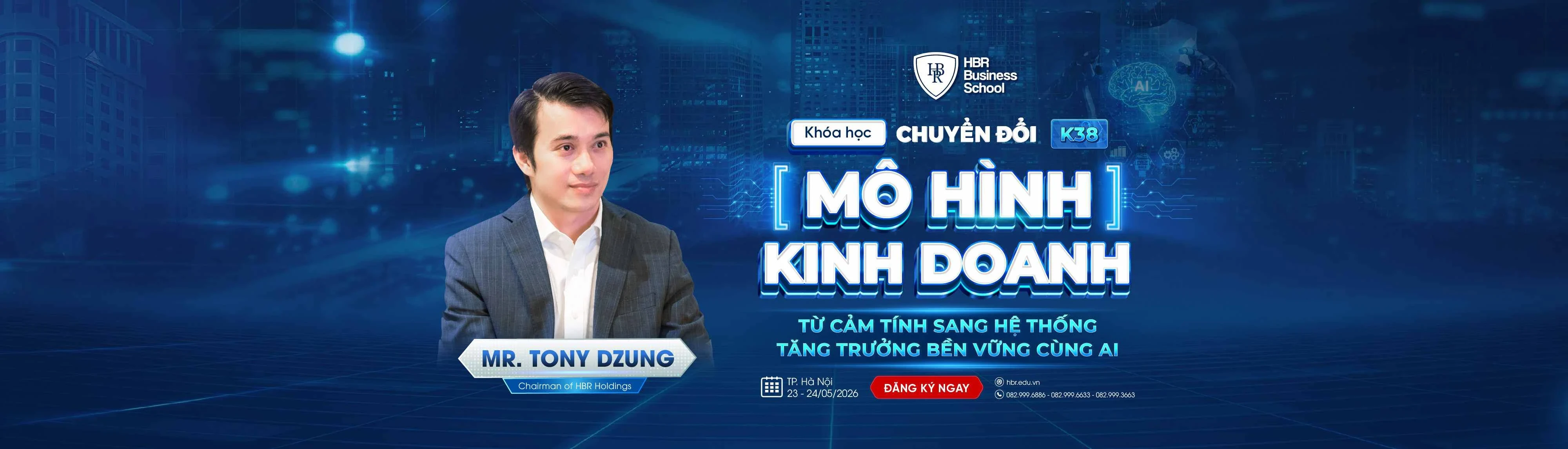 CHUYỂN ĐỔI MÔ HÌNH KINH DOANH CÙNG AI K38