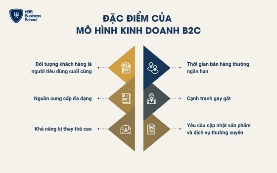 Các đặc điểm của mô hình kinh doanh B2C