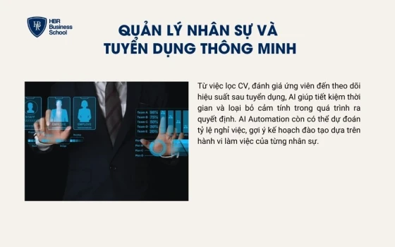 Tự động quản lý năng suất nhân viên và hỗ trợ tuyển dụng