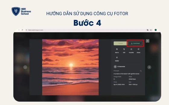 Xem kết quả và tải về hình ảnh yêu thích