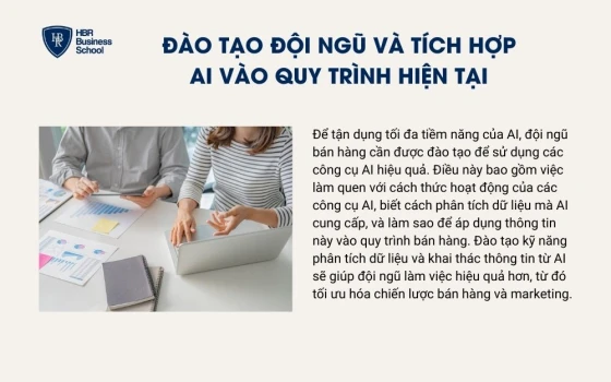 Đào tạo đội ngũ và tích hợp AI vào quy trình hiện tại
