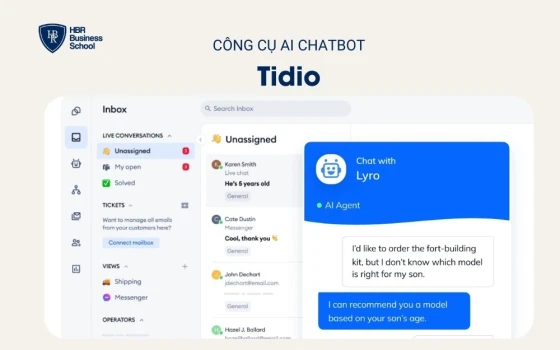 Công cụ AI Chatbot – Tidio