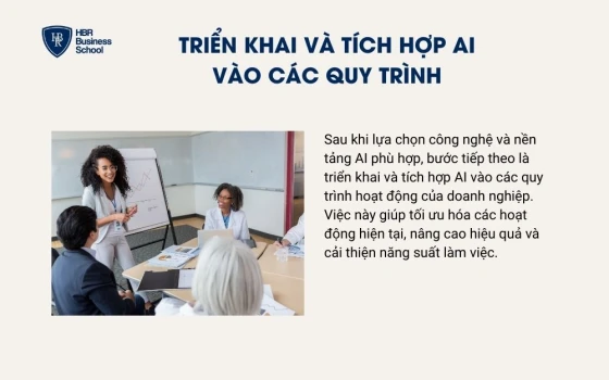 Triển khai và tích hợp AI vào các quy trình