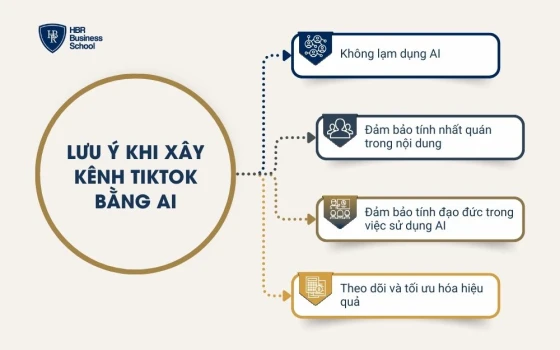 Những lưu ý khi xây kênh TikTok bằng AI