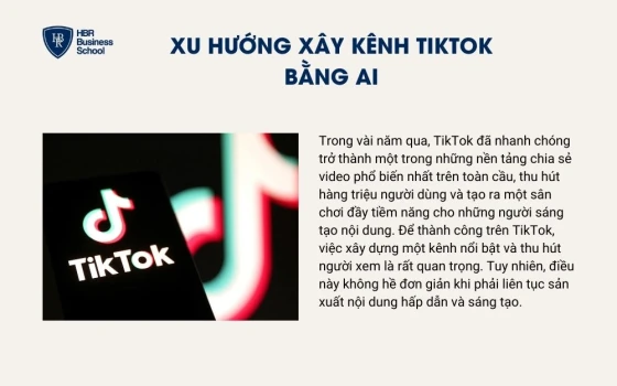Xu hướng xây kênh TikTok bằng AI