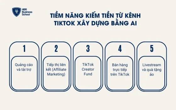 Tiềm năng kiếm tiền từ kênh TikTok xây dựng bằng AI