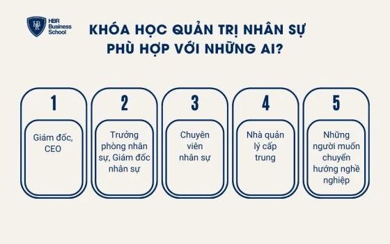 Khóa học quản trị nhân sự phù hợp với những ai?