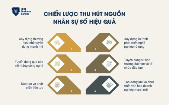 Chiến lược thu hút nguồn nhân sự số hiệu quả