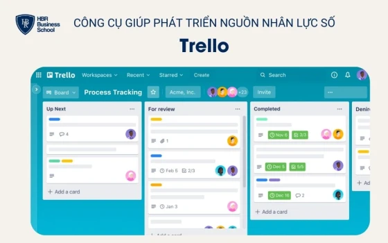 Công cụ giúp phát triển nguồn nhân lực số - Trello