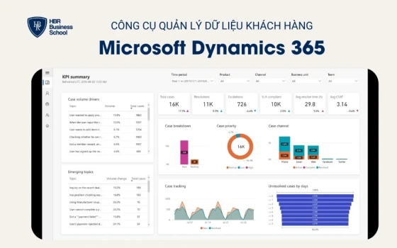 Công cụ quản lý dữ liệu khách hàng – Microsoft Dynamics 365