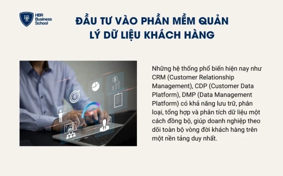 Đầu tư vào phần mềm quản lý dữ liệu khách hàng