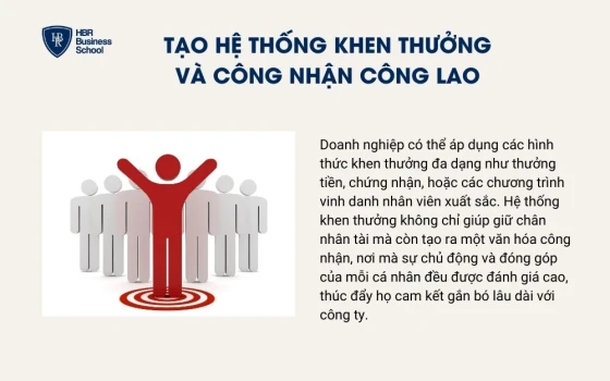 Tạo một hệ thống khen thưởng và công nhận công lao
