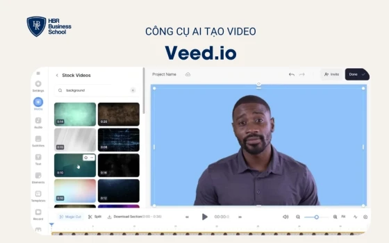 Công cụ AI tạo video – Veed io