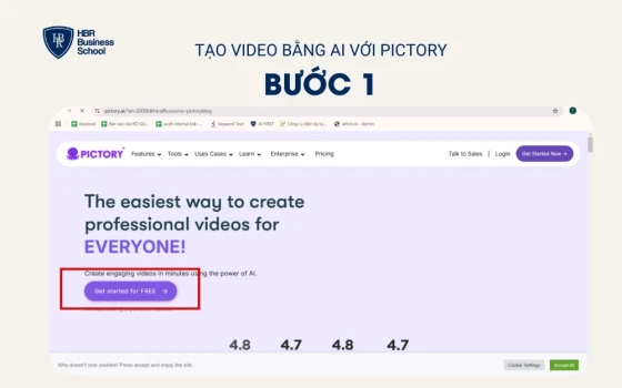 Truy cập vào website và đăng nhập
