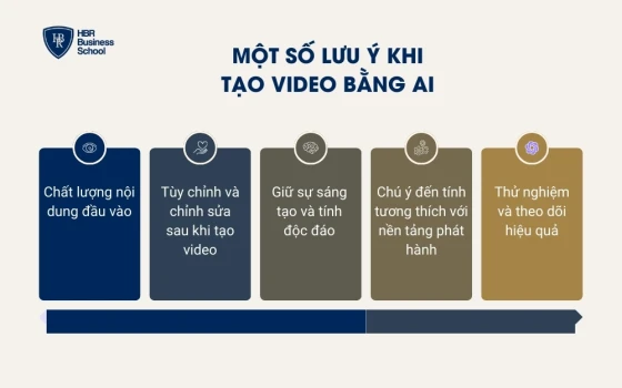 Một số lưu ý khi tạo video bằng AI