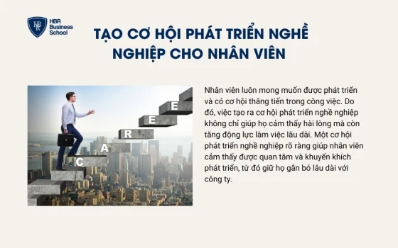 Tạo cơ hội phát triển nghề nghiệp