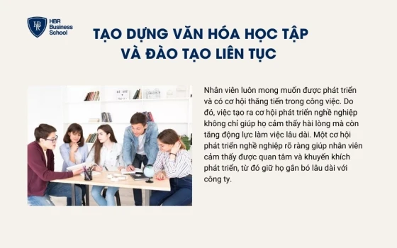 Tạo dựng văn hóa học tập và đào tạo liên tục