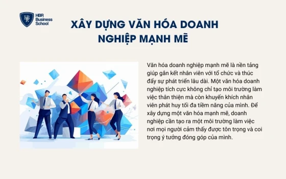 Xây dựng văn hóa doanh nghiệp mạnh mẽ