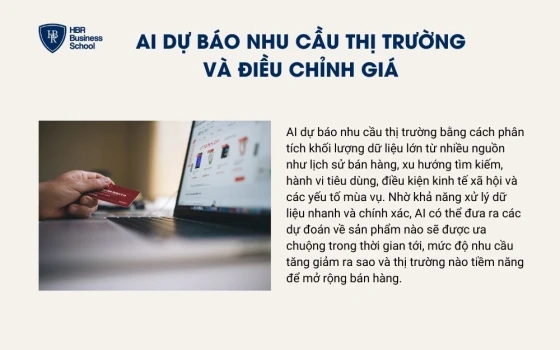 AI dự báo nhu cầu thị trường và điều chỉnh giá