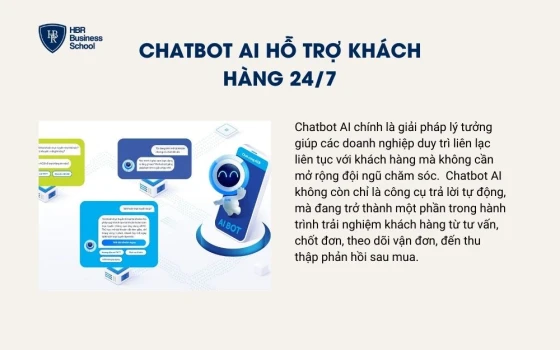 Chatbot AI hỗ trợ khách hàng 24/7