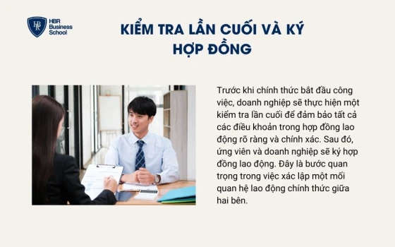 Kiểm tra lần cuối và ký hợp đồng