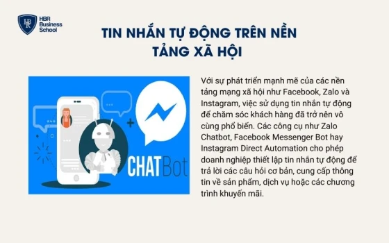 Tin nhắn tự động trên nền tảng xã hội