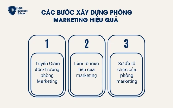 Các bước xây dựng phòng marketing hiệu quả cho doanh nghiệp