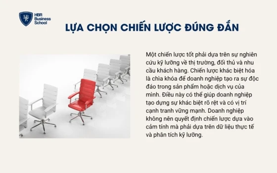 Lựa chọn chiến lược đúng đắn