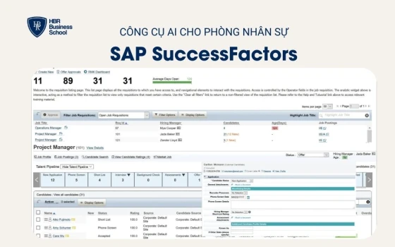 Công cụ AI cho phòng nhân sự – SAP SuccessFactors