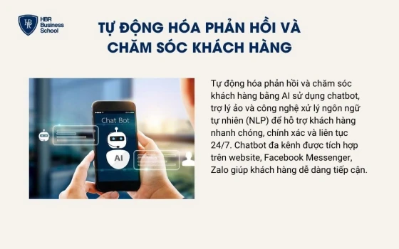 Tự động hóa phản hồi và chăm sóc khách hàng