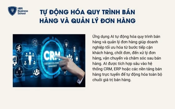 Tự động hóa quy trình bán hàng và quản lý đơn hàng