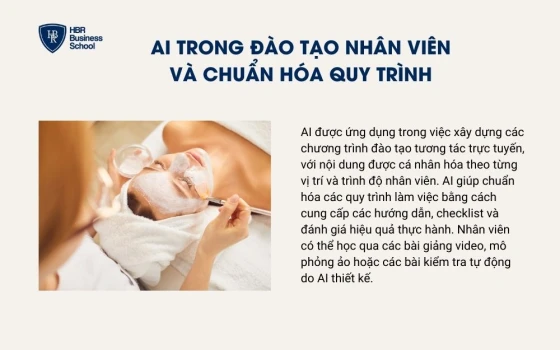 AI trong đào tạo nhân viên và chuẩn hóa quy trình
