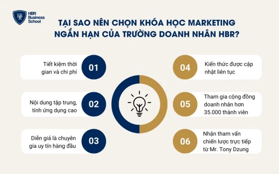 Tại sao nên chọn khóa học marketing ngắn hạn của Trường doanh Nhân HBR?