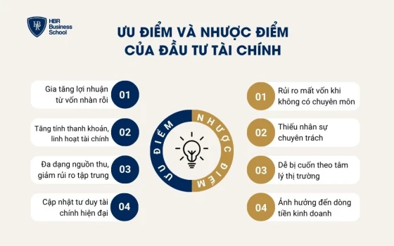 Ưu điểm và nhược điểm của đầu tư tài chính