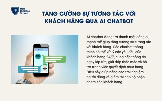 Tương tác với khách hàng qua AI chatbot