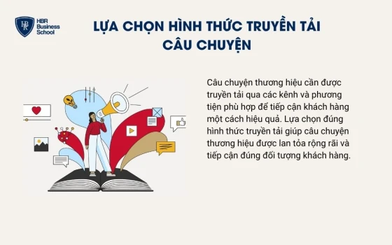 ựa chọn hình thức truyền tải câu chuyện