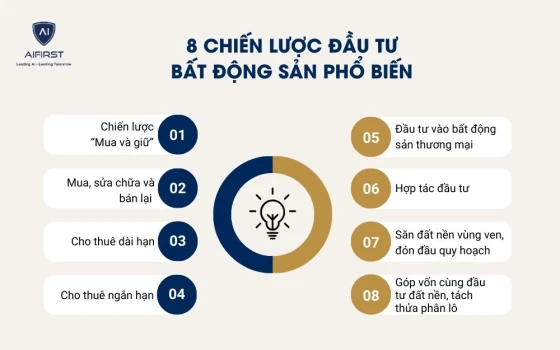 8 chiến lược đầu tư bất động sản phổ biến