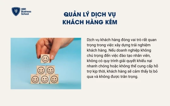 Quản lý dịch vụ khách hàng kém
