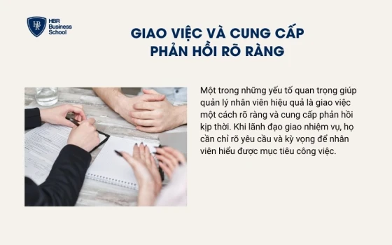 Giao việc và cung cấp phản hồi rõ ràng