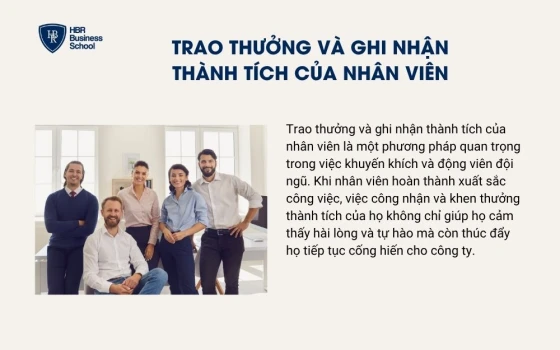 Trao thưởng và ghi nhận thành tích của nhân viên