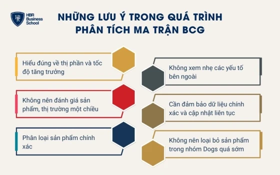 Những lưu ý trong quá trình phân tích ma trận BCG