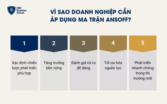 Vì sao doanh nghiệp cần áp dụng ma trận Ansoff?