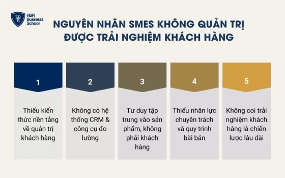 Nguyên nhân SMEs không quản trị được trải nghiệm khách hàng