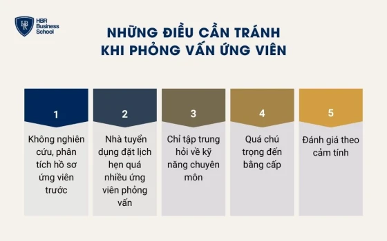 Những điều cần tránh khi phỏng vấn ứng viên