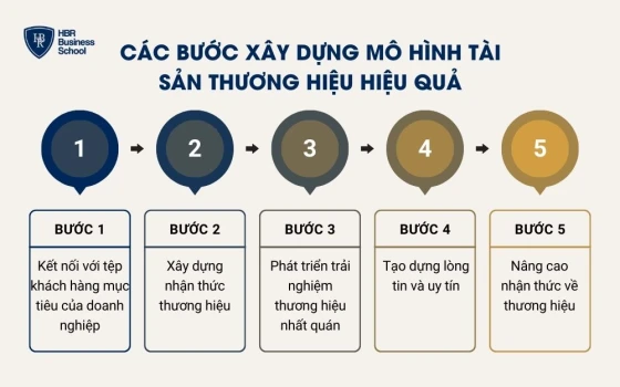 Các bước xây dựng mô hình tài sản thương hiệu hiệu quả