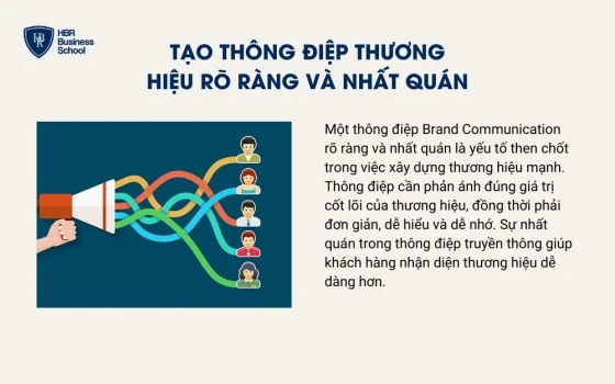 Tạo thông điệp thương hiệu rõ ràng và nhất quán