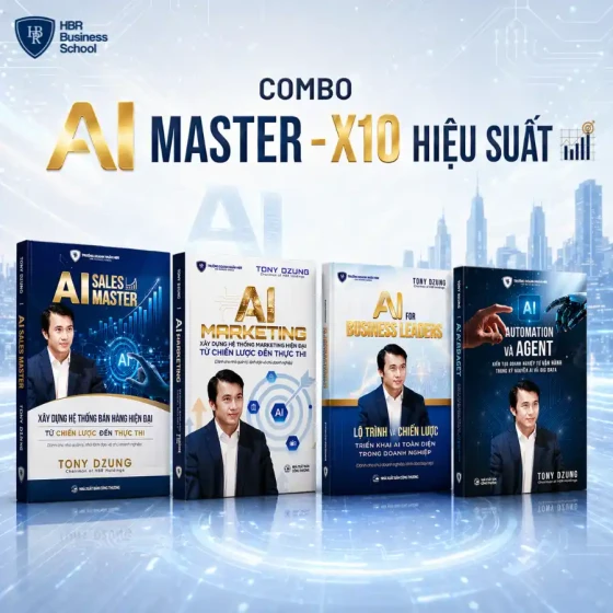 Combo 4 cuốn A.I - X10 Hiệu suất - Xây dựng hệ thống tự vận hành