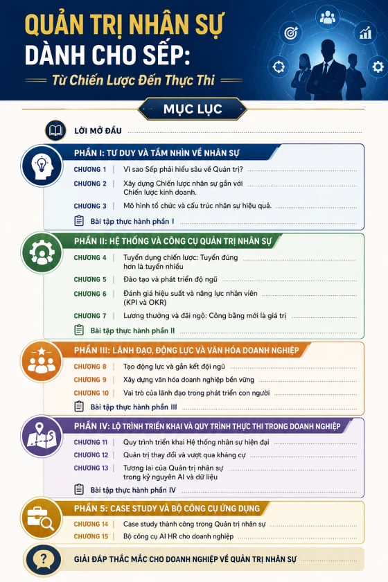 Quản trị nhân sự dành cho sếp – Từ chiến lược đến thực thi 