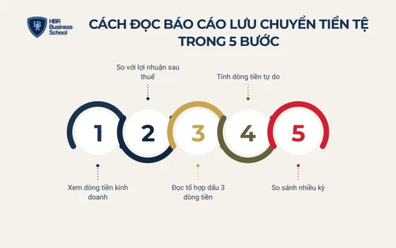 Cách đọc báo cáo lưu chuyển tiền tệ trong 5 bước
